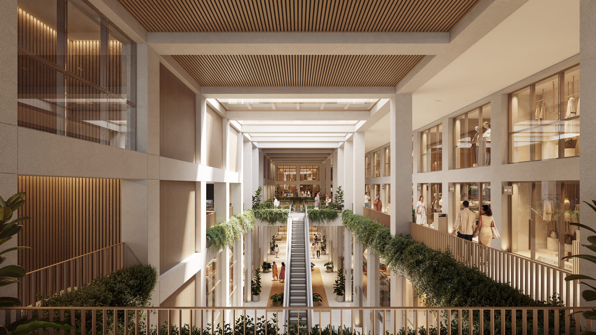 Praça comercial e gastronômica